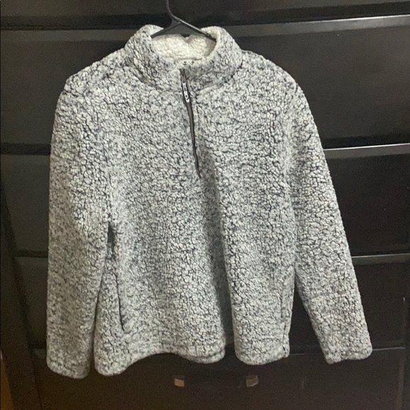 blazer with quarter zip
